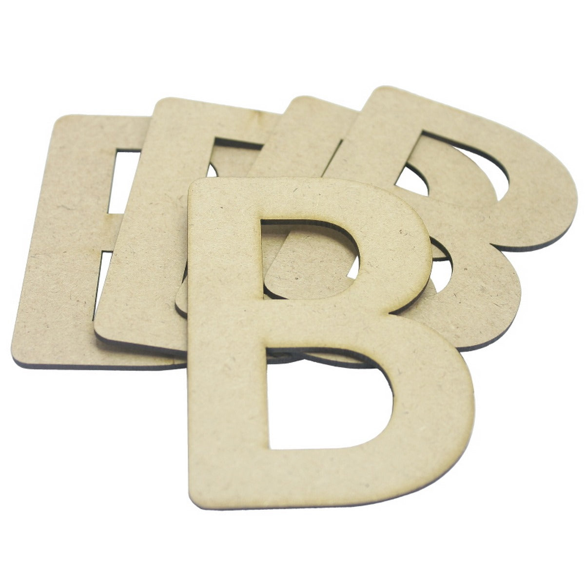 Gift To Love | Mdf Alphabets Letter | Size : 4 Inch | Pcs : 5 Pcs | Code : MAL4-B
