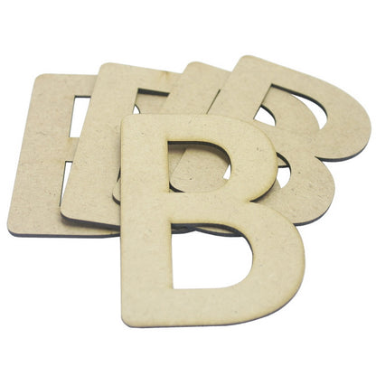 Gift To Love | Mdf Alphabets Letter | Size : 4 Inch | Pcs : 5 Pcs | Code : MAL4-B