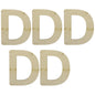Gift To Love | Mdf Alphabets Letter | Size : 4 Inch | Pcs : 5 Pcs | Code : MAL4-D