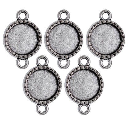 Gift To Love | Metal Craft Fitting Round Double Hole | Pcs : 5 Pcs | Code : MC-1043