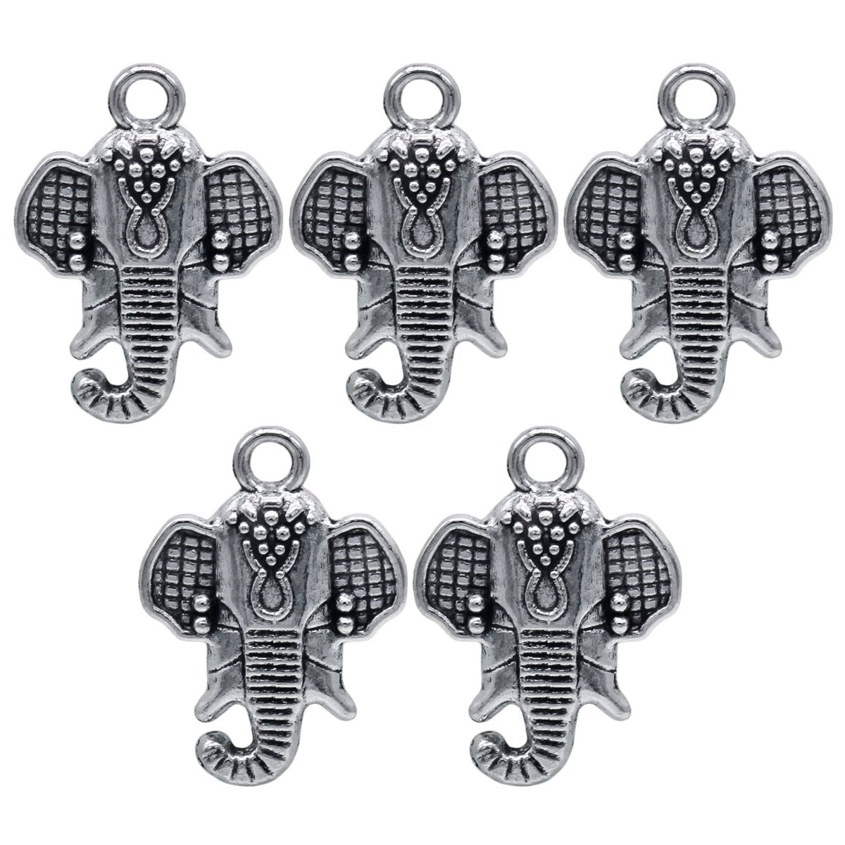 Gift To Love | Metal Craft Fitting Elephant Head | Pcs : 5 Pcs | Code : MC-2034