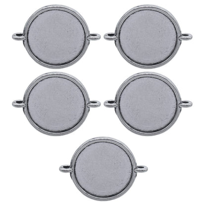 Gift To Love | Metal Craft Fitting Round Double Hole | Pcs : 5 Pcs | Code : MC-3300