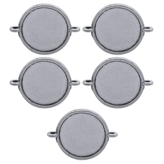 Gift To Love | Metal Craft Fitting Round Double Hole | Pcs : 5 Pcs | Code : MC-3300