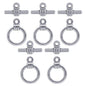 Gift To Love | Metal Craft Fitting Set Toggle Clasp | Pcs : 5 Pcs | Code : MC-3507