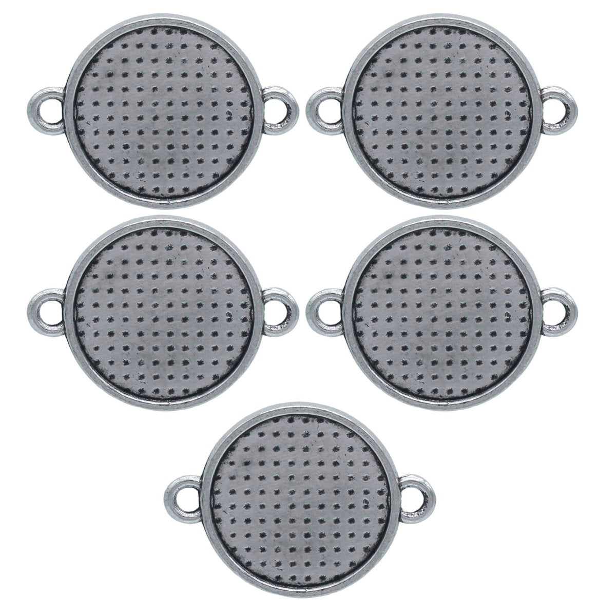 Gift To Love | Metal Craft Fitting Round Double Hole | Pcs : 5 Pcs | Code : MC-3882