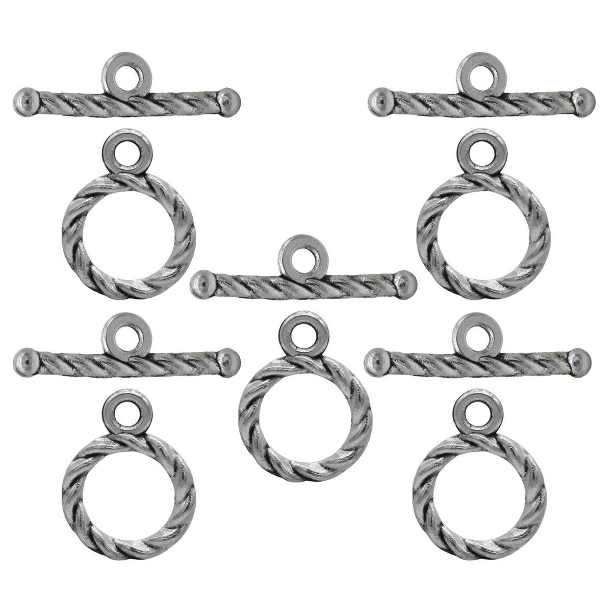 Gift To Love | Metal Craft Fitting Set Toggle Clasp | Pcs : 5 Pcs | Code : MC-4073