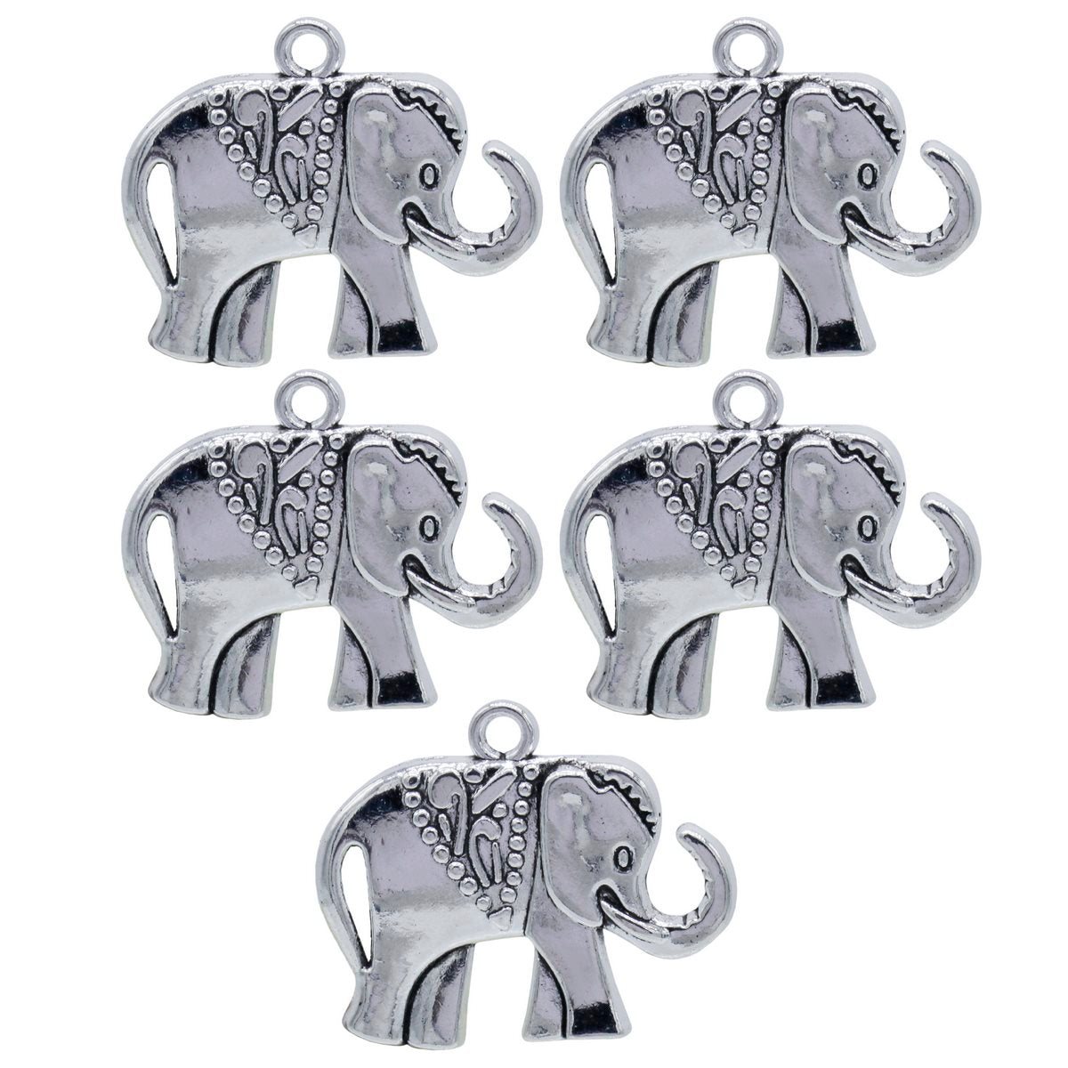 Gift To Love | Metal Craft Fitting Elephant | Pcs : 5 Pcs | Code : MC-4637