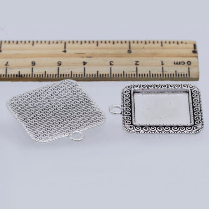 Gift To Love | Metal Craft Fitting Square Mirror | Pcs : 2 Pcs | Code : MC-5334