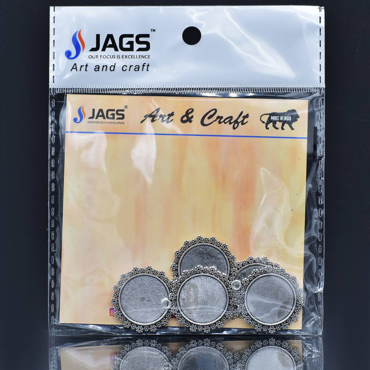 Gift To Love | Metal Craft Fitting Round | Pcs : 2 Pcs | Code : MC-5353