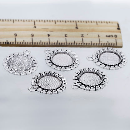 Gift To Love | Metal Craft Fitting Round Mirror | Pcs : 5 Pcs | Code : MC-5441