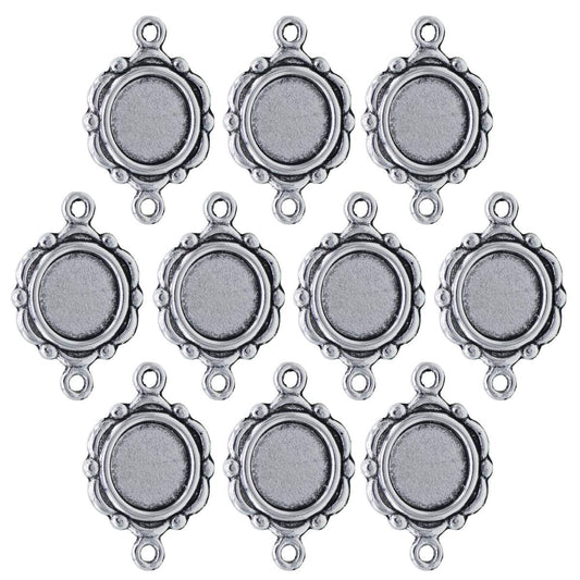 Gift To Love | Metal Craft Fitting Round Double Hole | Pcs : 10 Pcs | Code : MC-578