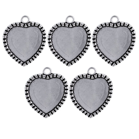 Gift To Love | Metal Craft Fitting Heart Mirror | Pcs : 5 Pcs | Code : MC-588