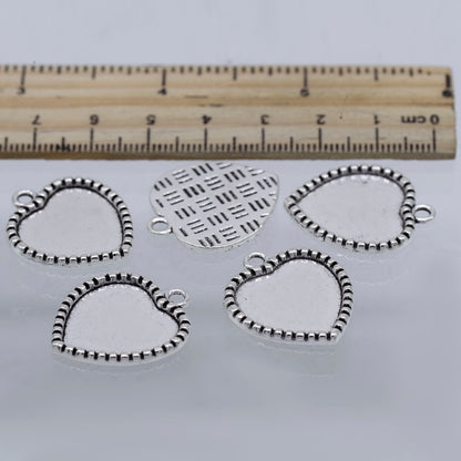 Gift To Love | Metal Craft Fitting Heart Mirror | Pcs : 5 Pcs | Code : MC-588