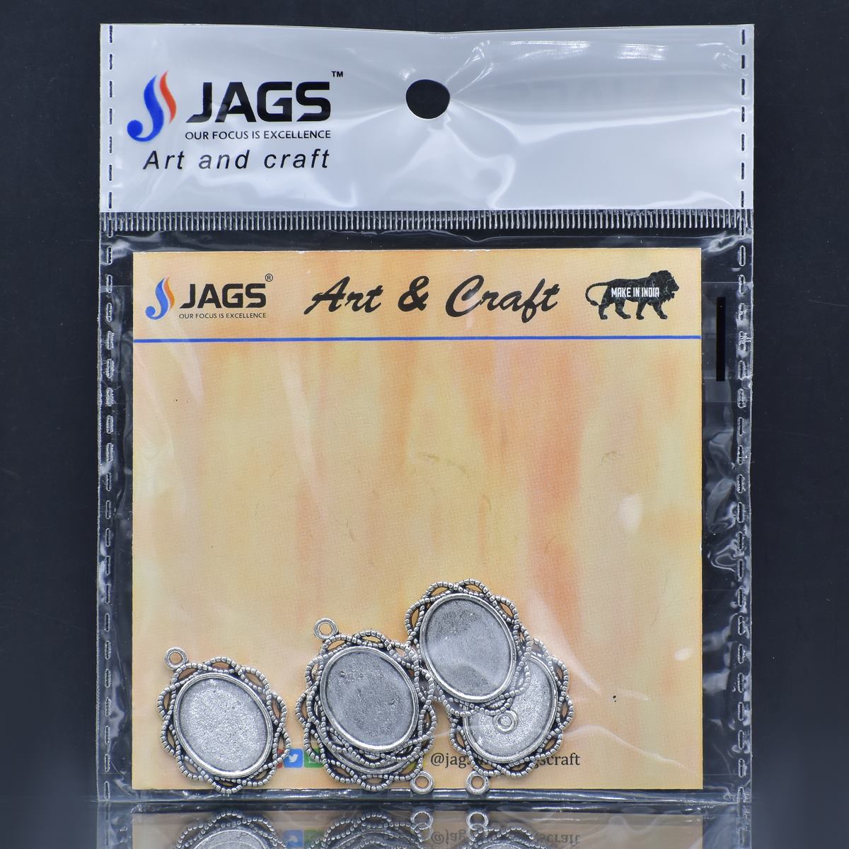 Gift To Love | Metal Craft Fitting Oval Mirror | Pcs : 5 Pcs | Code : MC-589