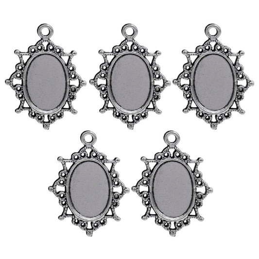 Gift To Love | Metal Craft Fitting Oval Mirror | Pcs : 5 Pcs | Code : MC-590