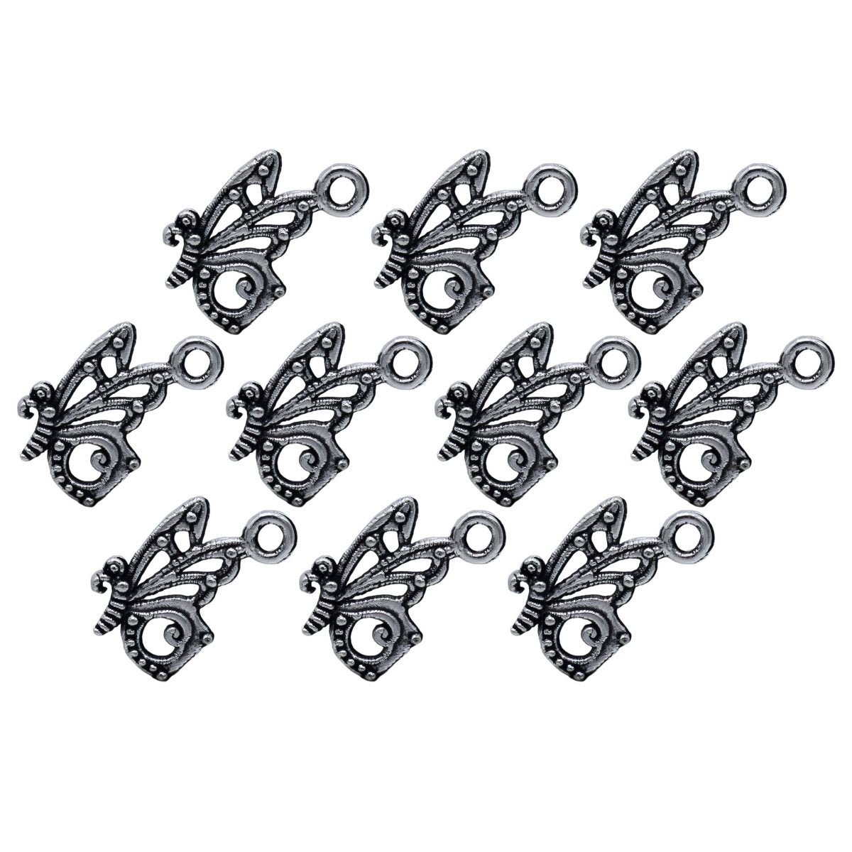Gift To Love | Metal Craft Fitting Butterfly Bead | Pcs : 10 Pcs | Code : MC-608