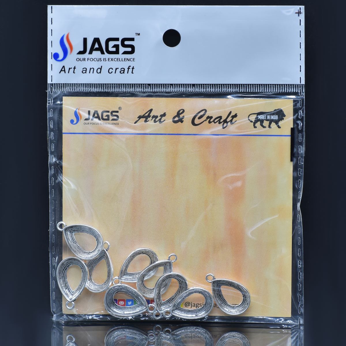 Gift To Love | Metal Craft Fitting Drop | Pcs : 5 Pcs | Code : MC-611