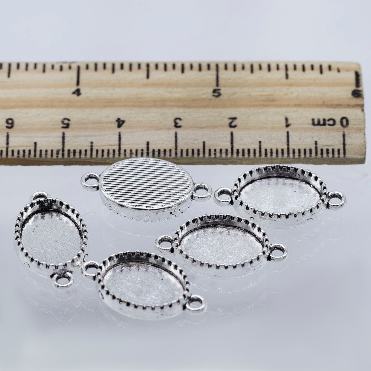 Gift To Love | Metal Craft Fitting Oval Double Hole | Pcs : 5 Pcs | Code : MC-959