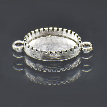 Gift To Love | Metal Craft Fitting Oval Double Hole | Pcs : 5 Pcs | Code : MC-959