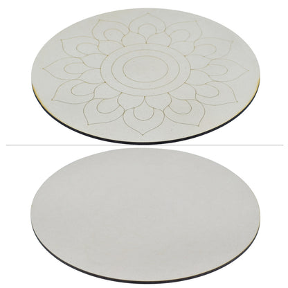 Gift To Love | Mdf Cutout Round | Size : 4 Mm X 10 Inch | Code : MC4139