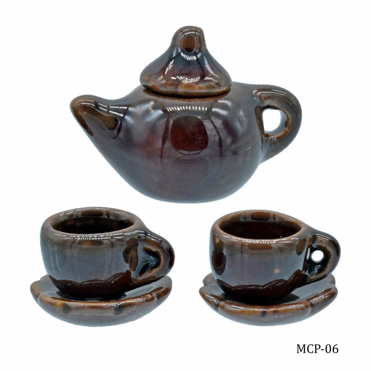 Gift To Love | Miniature Ceramics Tea Pot Set | Color : Full | Code : MCP-06