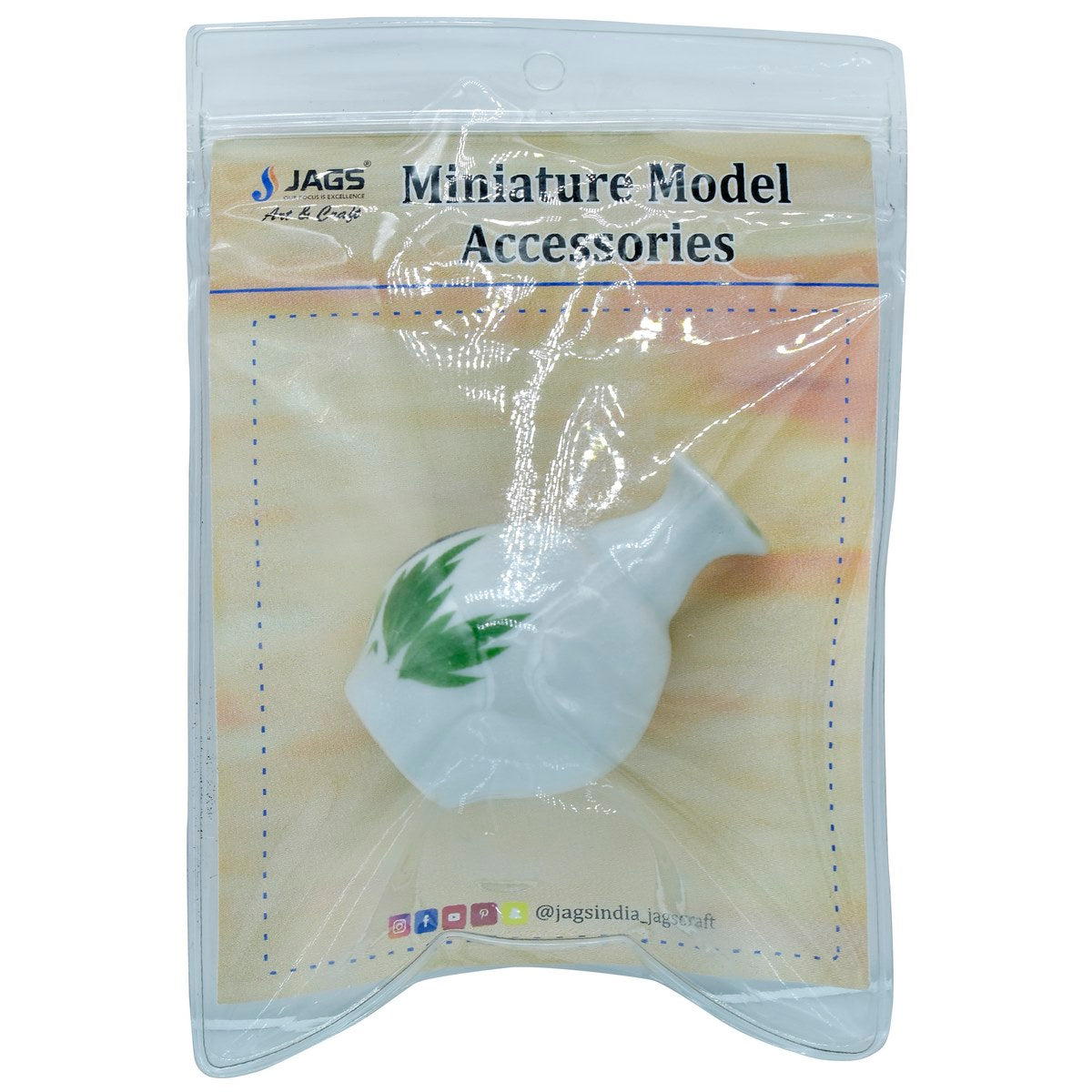 Gift To Love | Miniature Ceramics Flower Pot | Color : Printed Colour | Pcs : 1 Pc Set | Code : MCP-22