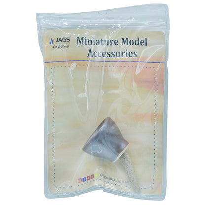 Gift To Love | Miniature Ceramics Mortar Okhali | Color : Dark Brown | Pcs : 1 Pc Set | Code : MCP-24