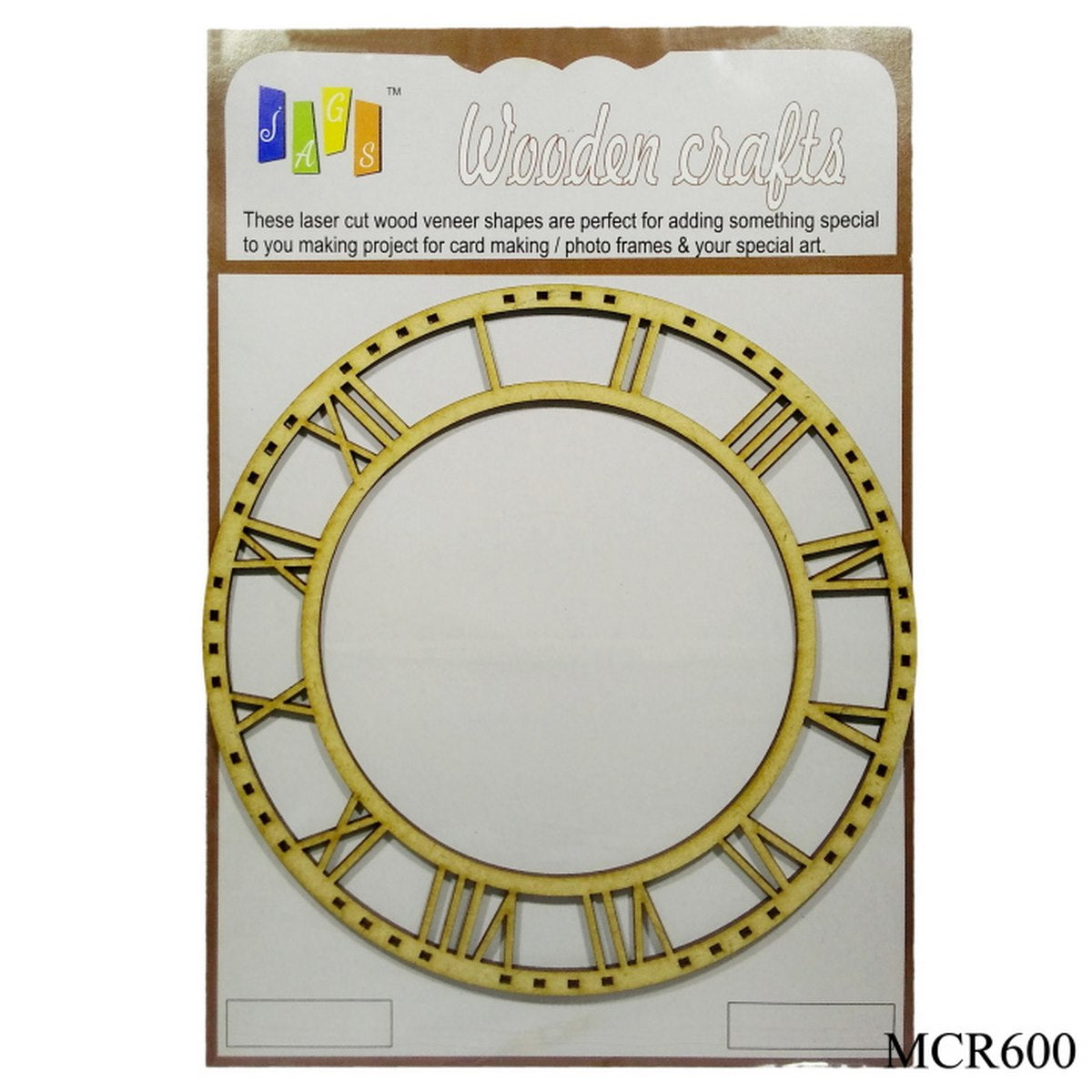 Gift To Love | Mdf Clock Roman | Size : 6 Inch | Code : MCR600