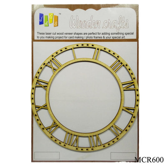 Gift To Love | Mdf Clock Roman | Size : 6 Inch | Code : MCR600