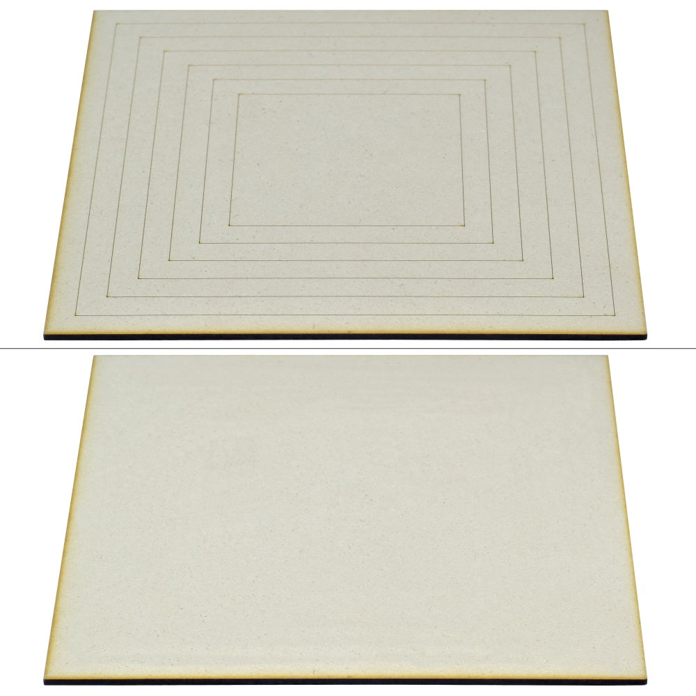 Gift To Love | Mdf Cutout Square | Size : 4 Mm X 10 Inch | Code : MCS401