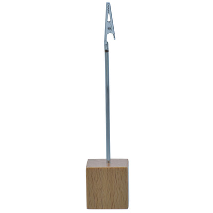 Gift To Love | Message Clip Stand Wooden Base | Size : 1.25 X 1.25 Inch | Code : MCSW00