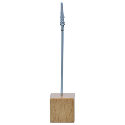 Gift To Love | Message Clip Stand Wooden Base | Size : 1.25 X 1.25 Inch | Code : MCSW00