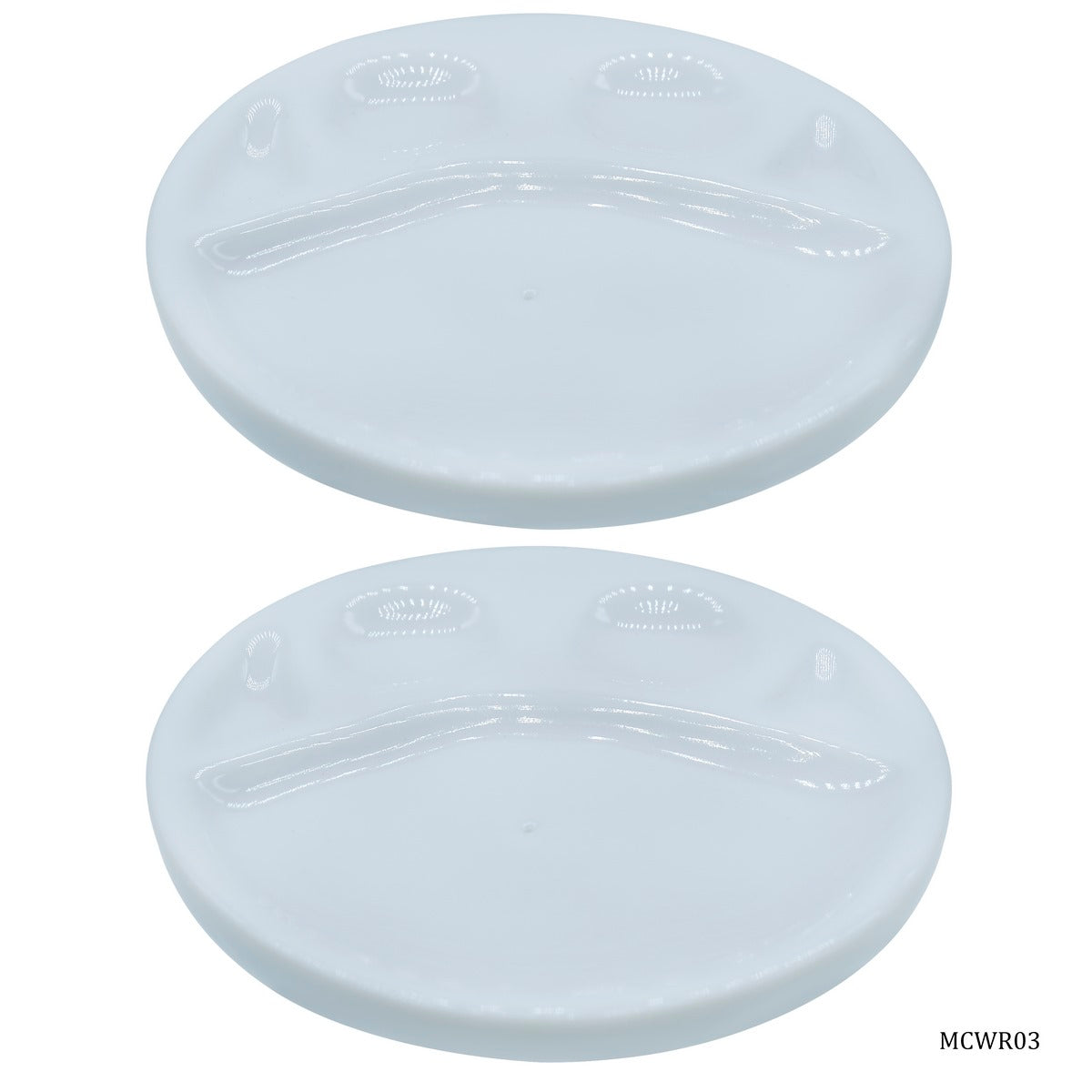 Gift To Love | Miniature Ceramics Round | Color : White | Size : 4 In | Pcs : 2 Pcs | Code : MCWR03