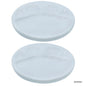 Gift To Love | Miniature Ceramics Round | Color : White | Size : 4 In | Pcs : 2 Pcs | Code : MCWR03