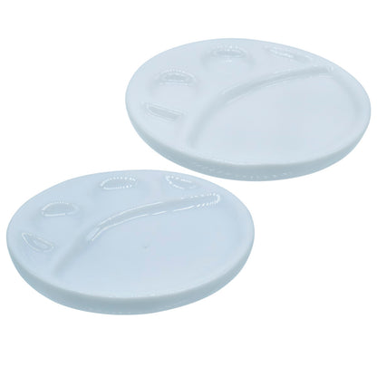 Gift To Love | Miniature Ceramics Round | Color : White | Size : 4 In | Pcs : 2 Pcs | Code : MCWR03