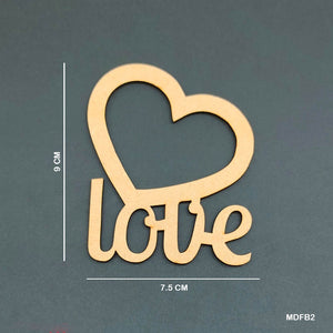 Gift To Love | Mdf Cutout | Code : MDFB2