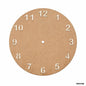 Gift To Love | MDF Cutout Numeric Watch Round | Size : 8 Inch | Code : MDFCN8