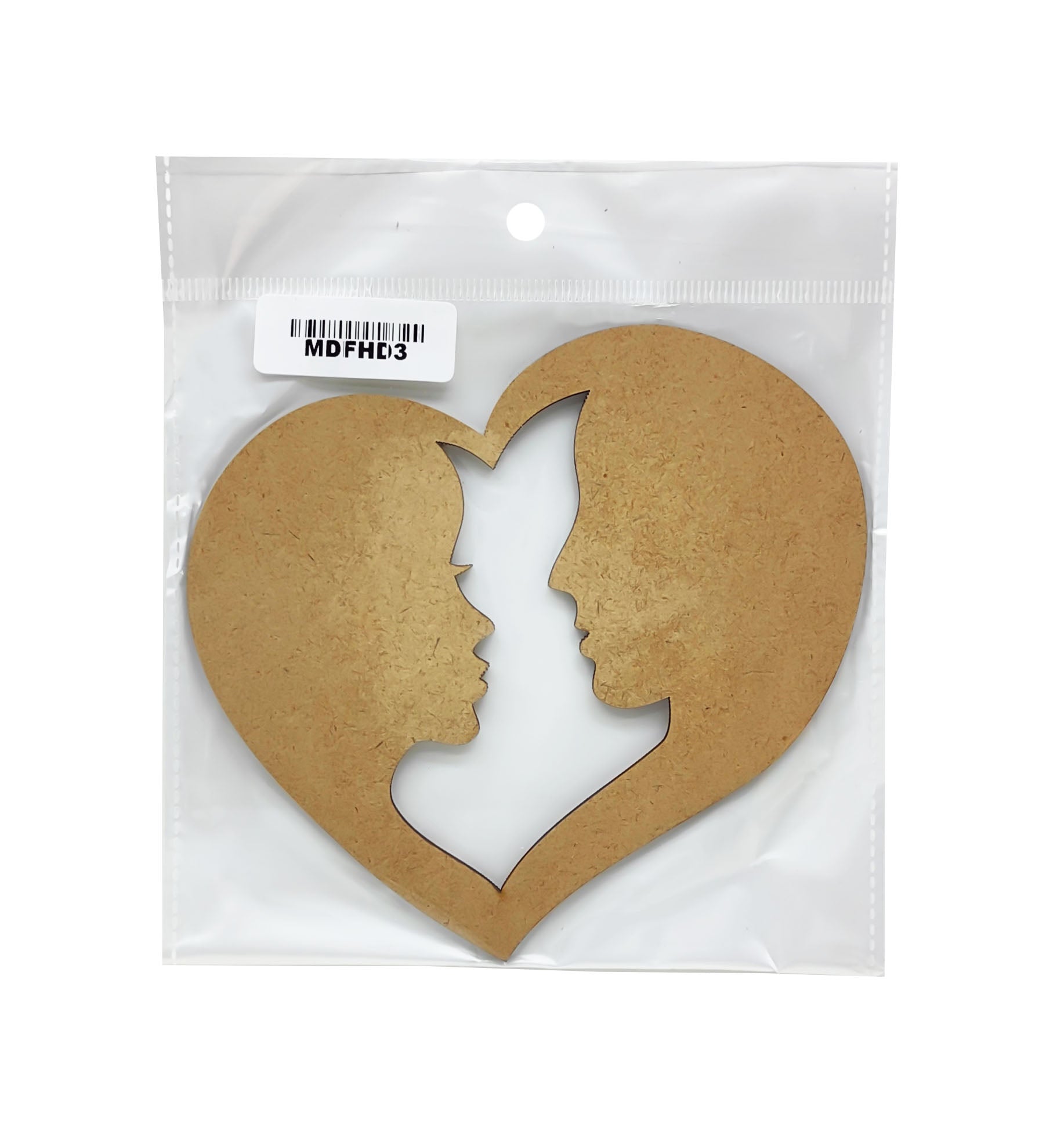 Gift To Love | Mdf Cutout Heart Design | Size : 5 Inch | Code : MDFHD3