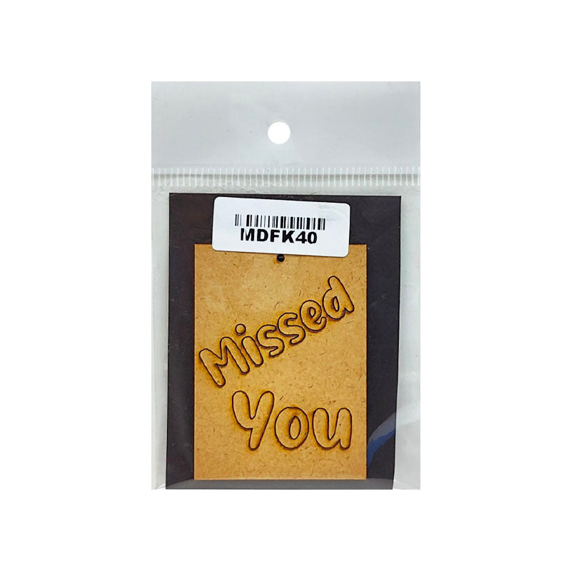 Gift To Love | Mdf Cutout | Size : 6.5 X 4.7 Cm | Code : MDFK40