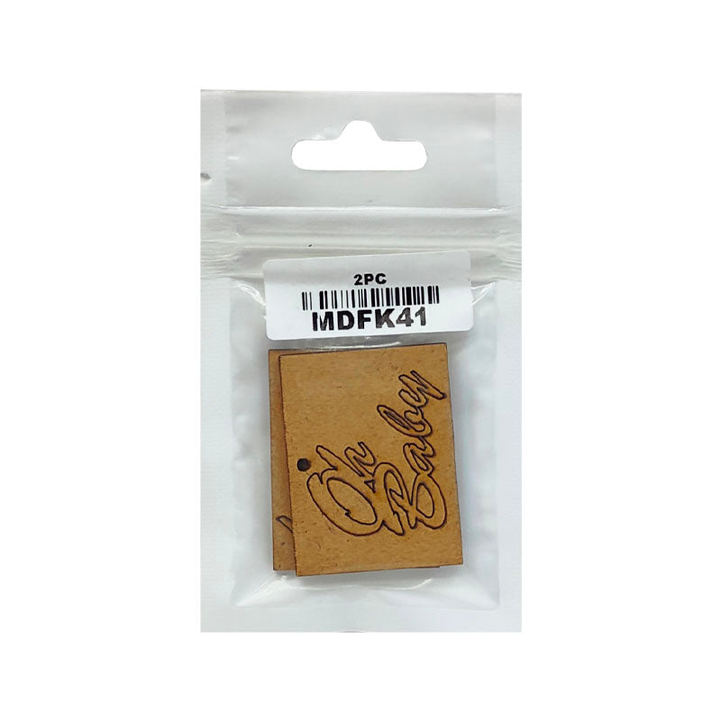 Gift To Love | Mdf Cutout | Size : 4 X 3.1 Cm | Pcs : 2 Pc | Code : MDFK41