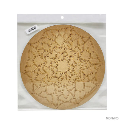 Gift To Love | Mdf Cutout Mandala Engrave | Size : 3 Mm X 10 Inch | Code : MDFMR3