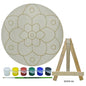 Gift To Love | Mdf Diy Painting Plate Kit Round Rangoli | Size : 8 Inch | Code : MDP8-06