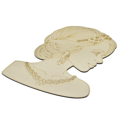 Gift To Love | Mdf Diy Painting Plate Kit Modern Girl | Code : MDPD-03