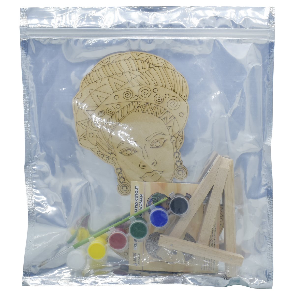 Gift To Love | Mdf Diy Painting Plate Kit Girl Design | Code : MDPD-04