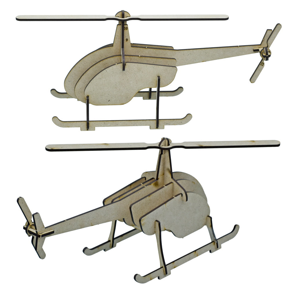 Gift To Love | Mdf Diy Puzzle Kit Helicopter | Code : MDPK07