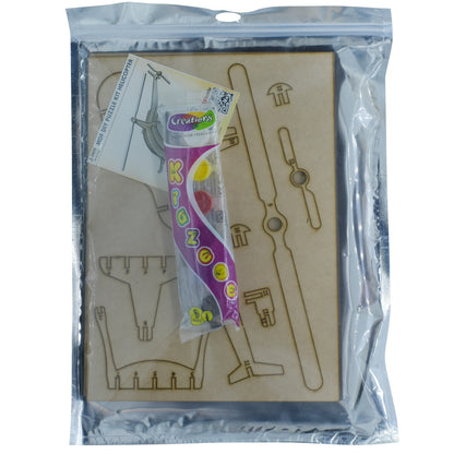 Gift To Love | Mdf Diy Puzzle Kit Helicopter | Code : MDPK07