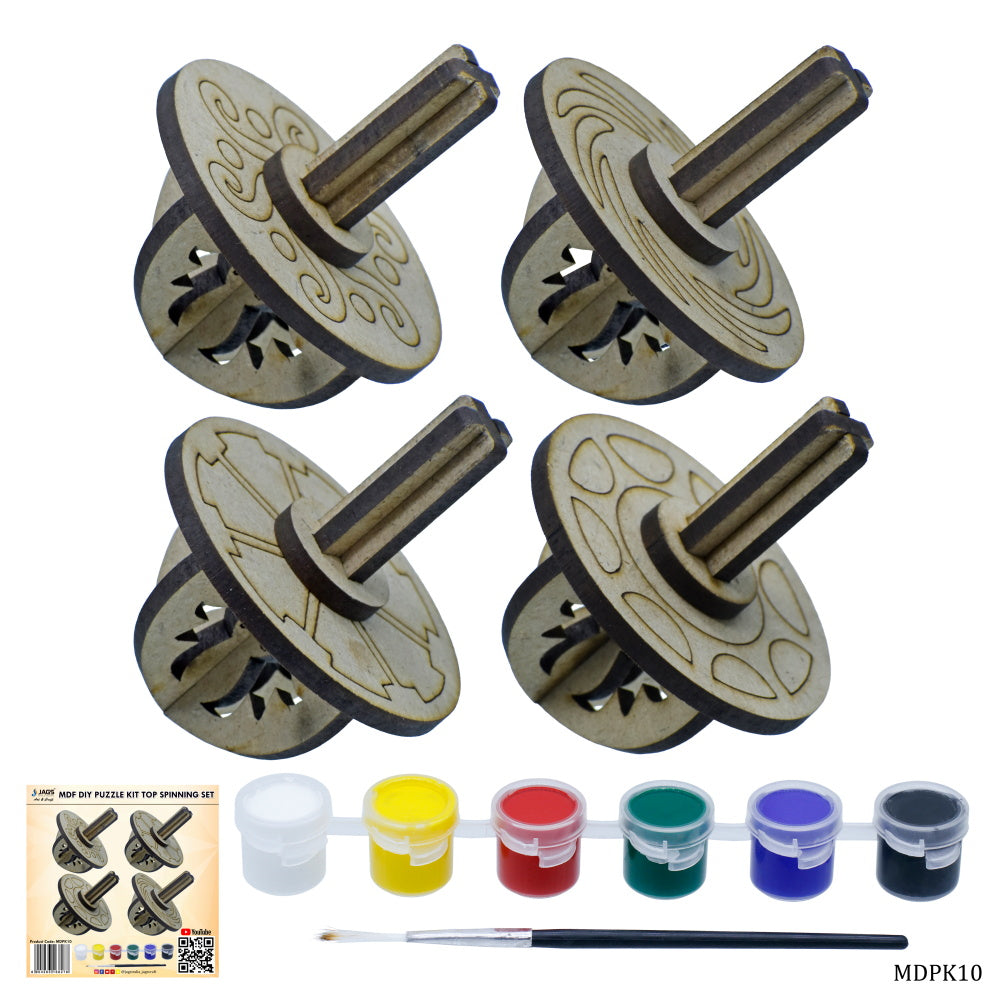 Gift To Love | Mdf Diy Puzzle Kit  Spinning | Pcs : Set Of 4 Pcs | Code : MDPK10