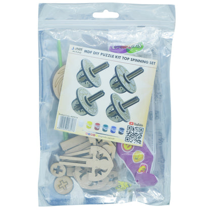 Gift To Love | Mdf Diy Puzzle Kit  Spinning | Pcs : Set Of 4 Pcs | Code : MDPK10