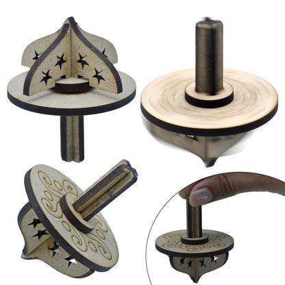Gift To Love | Mdf Diy Puzzle Kit  Spinning | Pcs : Set Of 4 Pcs | Code : MDPK11