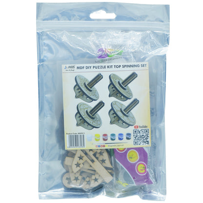 Gift To Love | Mdf Diy Puzzle Kit  Spinning | Pcs : Set Of 4 Pcs | Code : MDPK11